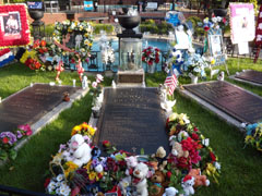 Elvis Presley's Gravesite in the Meditaiton Garden at Graceland, Memphis, TN